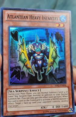 Yugioh Atlantean Heavy Infantry AP02-EN006 Super Rare Unlimited - NM - Image 2