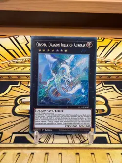 Yugioh Chasma, Drachenherrscher der Auroras ALIN-EN047 Secret Rare - Image 1