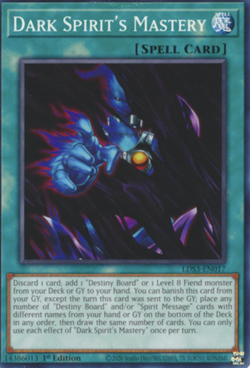 1X NM Dark Spirit's Mastery - LDS3-EN017 - Common 1st Edition yugioh tcg - Image 1