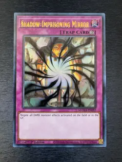 YuGiOh! Shadow Imprisoning Mirror MAMA - Error Misprint Double Name Near Mint - Image 2
