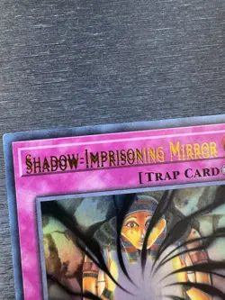 YuGiOh! Shadow Imprisoning Mirror MAMA - Error Misprint Double Name Near Mint - Image 3