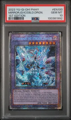2023 YU-GI-OH! PHOTON HYPERNOVA 1ST ED MIRRORJADE THE ICEBLADE DRAGON PSA 10 - Image 1