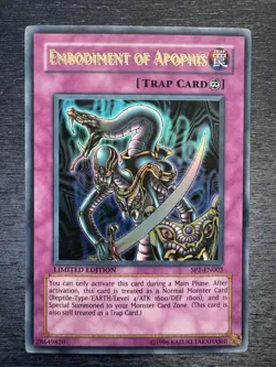YuGiOh! Embodiment Of Apophis SP1-EN003 - Error Misprint Double Name Near Mint - Image 2