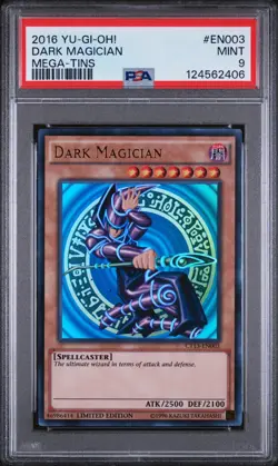 2016 YU-GI-OH! MEGA-TINS DARK MAGICIAN CT13-EN003 PSA 9 - Image 1