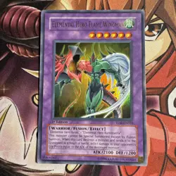 Yugioh Elemental Hero Flame Wingman TLM-EN035 Ultra Rare LP - Image 1