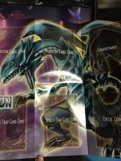 Yugioh Card Game Playing Gaming Mat Saga Of Blue Eyes White Dragon - Paper Mat - Image 1
