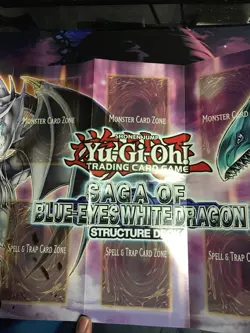 Yugioh Card Game Playing Gaming Mat Saga Of Blue Eyes White Dragon - Paper Mat - Image 2
