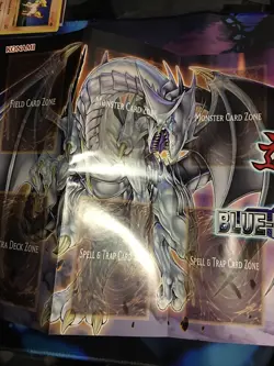 Yugioh Card Game Playing Gaming Mat Saga Of Blue Eyes White Dragon - Paper Mat - Image 3