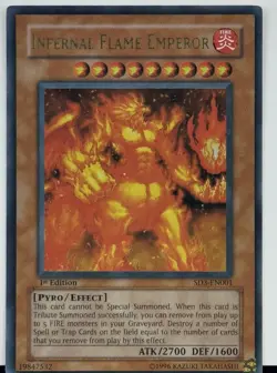 Yu-Gi-Oh Structure Deck: Blaze of Destruction #SD3-EN001 Infernal Flame Emperor - Image 1