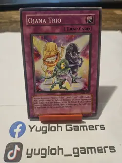 Yu-Gi-Oh Ojama Trio DCR Unlimited Common Light Played - Image 1