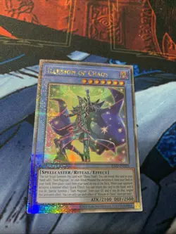 Illusion of Chaos 1st Edition Quarter Century Secret Rare RA02-EN020 Yu-Gi-Oh! - Image 3