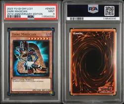 2023 YU-GI-OH! LC01-LEGEND COLL: 25TH ANV ED #EN005 DARK MAGICIAN PSA 9 - Image 3