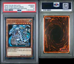 2023 BLUE-EYES WHITE DRAGON - PSA 9 - YU-GI-OH! LC01-EN004 - 25th Anniversary - Image 3