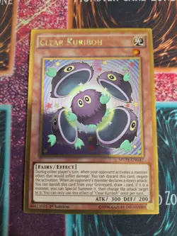 Yu-Gi-Oh! Clear Kuriboh MVP1-ENG47 Gold Rare 1st Edition Near Mint - Image 1