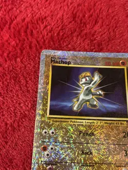 Machop 79/110 Legendary Collection Reverse Holo Wotc Pokemon Card Played - Image 3