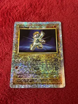 Machop 79/110 Legendary Collection Reverse Holo Wotc Pokemon Card Played - Image 5