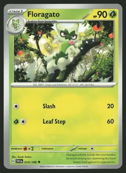 SV01: Scarlet & Violet Base Set Floragato #014/198 Uncommon Pokemon Card - Image 1