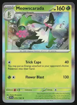SV01: Scarlet & Violet Base Set Meowscarada #015/198 Holo Rare Pokemon Card - Image 1