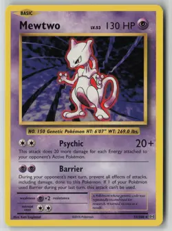 Mewtwo 51/108 Pokemon Evolutions Rare Lightly Played Card (LP) - Image 1