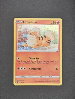 Pokemon TCG Growlithe 4/15 McDonalds Collection 2022 Promo Holo Foil Card Rare - Image 1