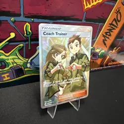 Coach Trainer 233/236 Unified Minds NM Ultra Rare Full Art Pokemon Card - Image 3