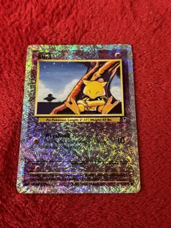 Abra 67/110 Legendary Collection Reverse Holo Wotc Pokemon Card Played - Image 5