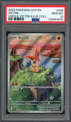 PSA 10 Victini (Black Star Promo) SVP EN #208 Holo Pokemon Card B13 - Image 1