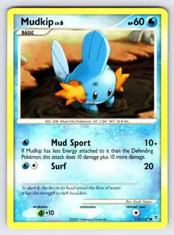 Mudkip 116/147 2009 Supreme Victors Set Pokemon Card TCG Non Holo Common - VLP - Image 1