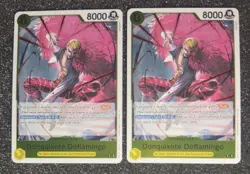 Donquixote Doflamingo OP12-107 Rare Foil One Piece TCG LOTM English. 2 Cards!!! - Image 1