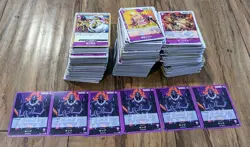 One Piece TCG OP-01 Mixed Lot of 565 Japanese Trading Cards - Purple Cards Only! - Image 1