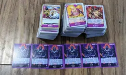 One Piece TCG OP-01 Mixed Lot of 565 Japanese Trading Cards - Purple Cards Only! - Image 2