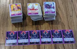 One Piece TCG OP-01 Mixed Lot of 565 Japanese Trading Cards - Purple Cards Only! - Image 3