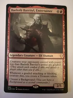 Baeloth Barrityl, Entertainer Commander Legends: Battle for Baldur's Gate Foil - Image 1
