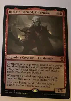 Baeloth Barrityl, Entertainer Commander Legends: Battle for Baldur's Gate Foil - Image 2