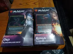Mtg Thrones Of Eldraine Planeswalker Decks Sealed NIB Both Decks Oko Rowan - Image 1