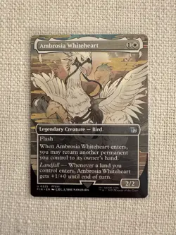 Ambrosia Whiteheart (Borderless) U0325 Final Fantasy MTG NM - Image 1