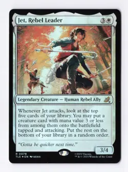 Jet, Rebel Leader (Foil) MTG Avatar: The Last Airbender: Eternal Legal (TLE) - Image 1