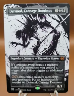 SHOWCASE Drivnod, Carnage Dominus x1 MTG Phyrexia All One Magic Near Mint NM - Image 1