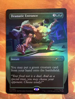 MTG Foil Borderless Dramatic Entrance Secret Lair X Avatar: The Last Airbender!! - Image 1