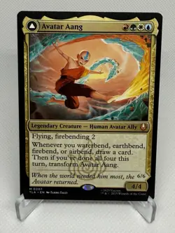 Avatar Aang/ Aang, Master of Elements Magic The Gathering 207 Regular Dual Sided - Image 1