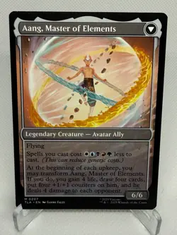 Avatar Aang/ Aang, Master of Elements Magic The Gathering 207 Regular Dual Sided - Image 2