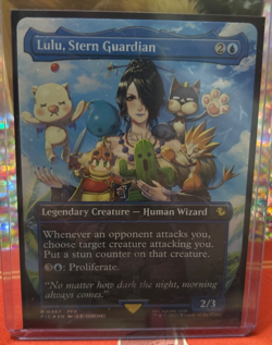 Lulu, Stern Guardian (Borderless) (Chocobo Track Foil) Commander: Final Fantasy - Image 1