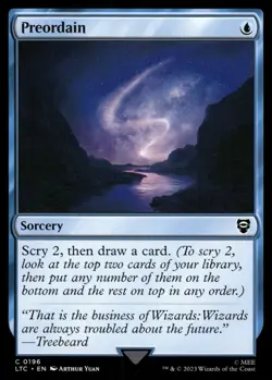 Preordain C Commander: The Lord of the Rings: Tales of Middle-earth 196 NM - Image 1