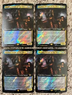 MTG- Sharkey, Tyrant of the Shire x4 - LOTR - Extended Art Surge FOIL - Image 1