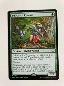 MTG Pawpatch Recruit, 0187, Bloomburrow [Near Mint] [Regular] - Image 1