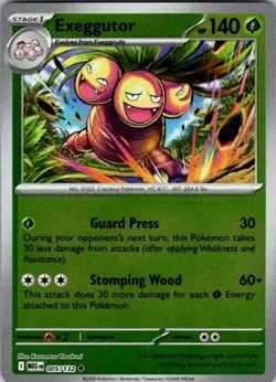 Pokemon | ME01: Mega Evolution | Exeggutor - | 005/132 | NM Reverse Holo - Image 1