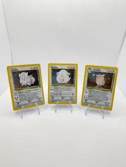 Vintage Holo Base Set 2 Pokemon ( Base Set ll) Pokemon Fairy Lot of 3 Cards - Image 1