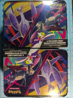 Pokemon TCG 2025 Fall Collector Chest - Factory Sealed Tin Lunchbox - set of 2 - Image 2