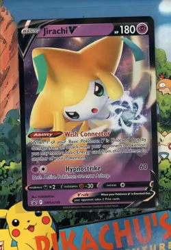 Pokemon TCG Jirachi V SWSH299 SWSH: Sword & Shield Black Star Promo NM/M - Image 1