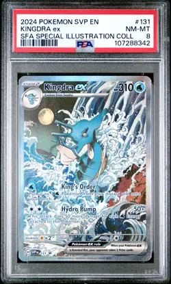 PSA 8 Graded Pokemon Kingdra EX 131 SPV en Special Illustration English - Image 1